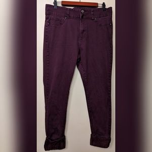 soho jeans NY&C high waisted crop jean leggings